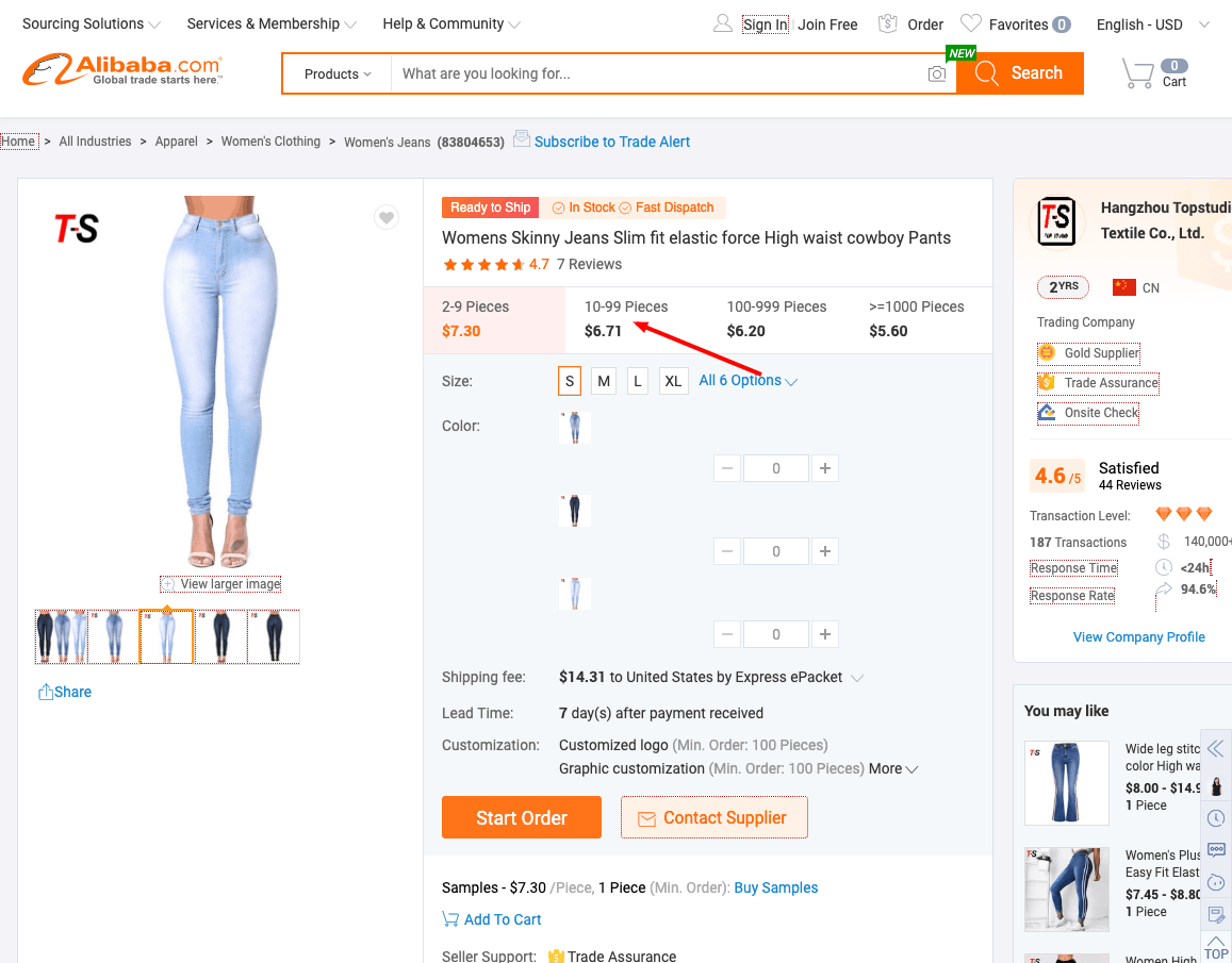 Jeans ajustados para mujer Slim Fit Elastic Force Pantalones vaqueros de cintura alta - Comprar Pantalones vaqueros de cintura alta, Skinny Jeans, Slim Fit Elastic Force Jeans Producto en Alibaba.com