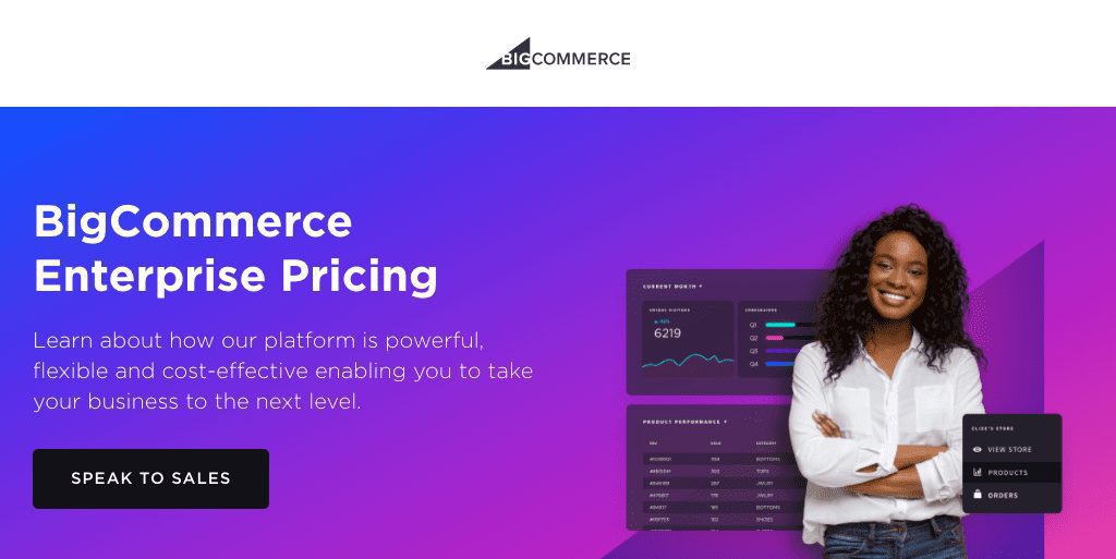 Tarification d'entreprise BigCommerce