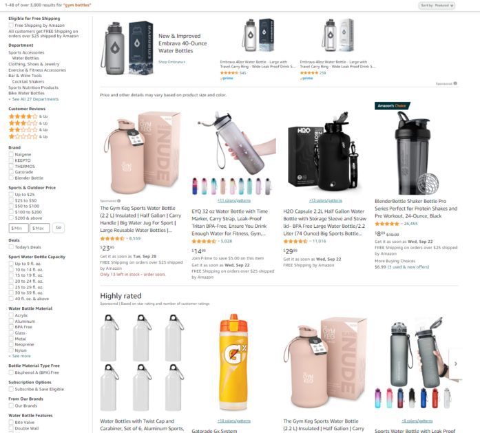 Sponsored products amazon