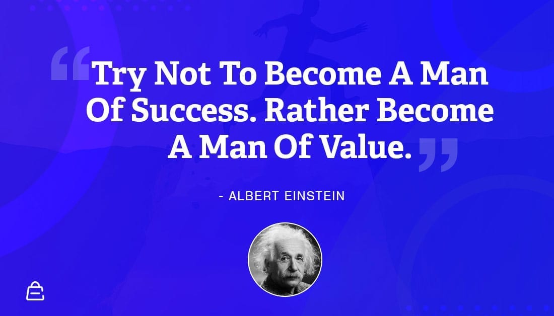 Quote 20 Einstien Value