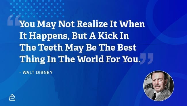 Citation 22 Coup de pied de Walt Disney dans les dents