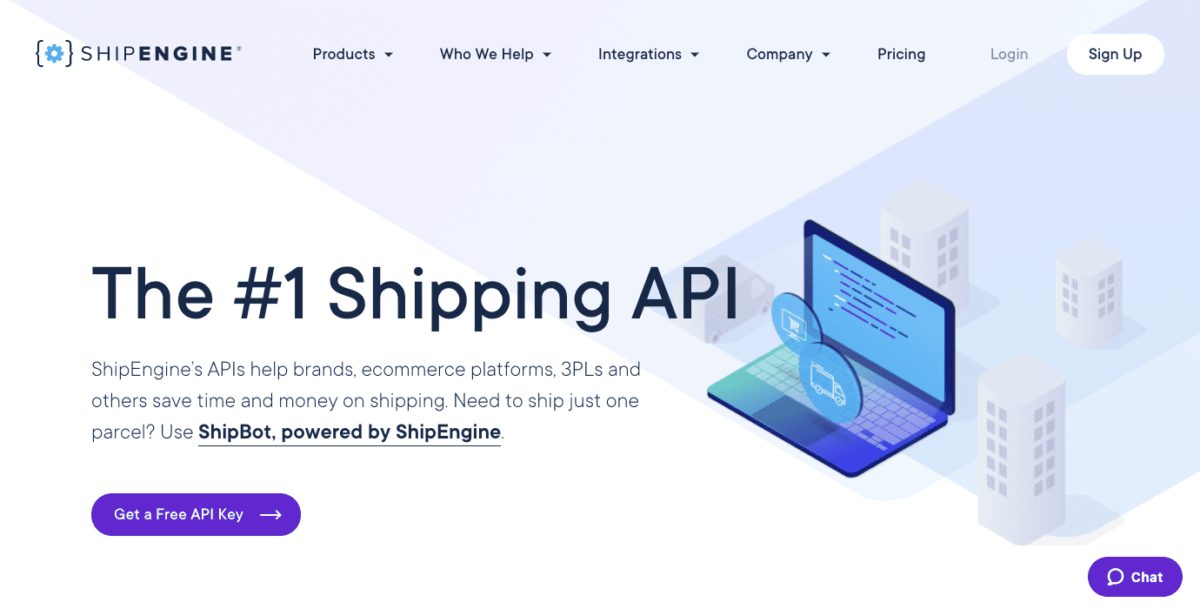 Revisión de ShipEngine: página de inicio de ShipEngine