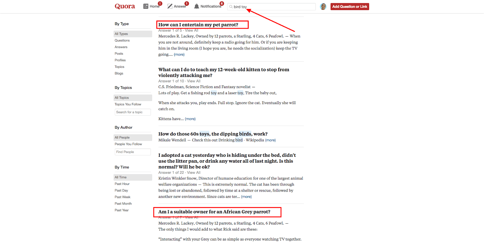 Utilisez Quora pour trouver des idées et obtenir des commentaires