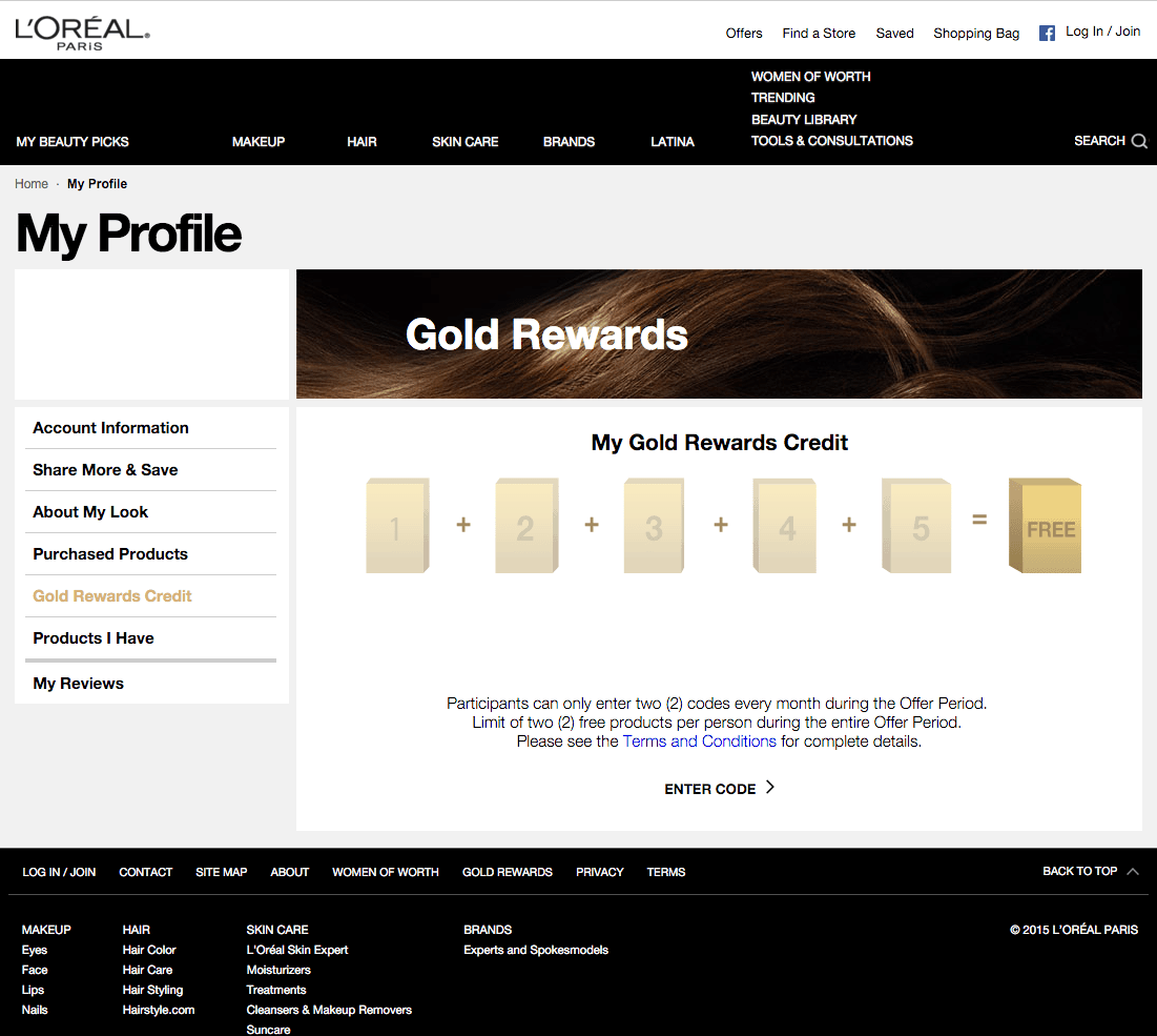 Récompenses L'Oréal Gold