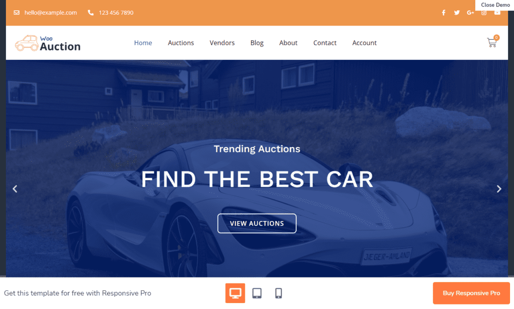 WooAuction WooCommerce Theme