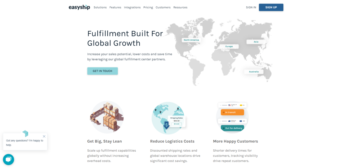 Cumplimiento de EasyShip y gestión de inventario