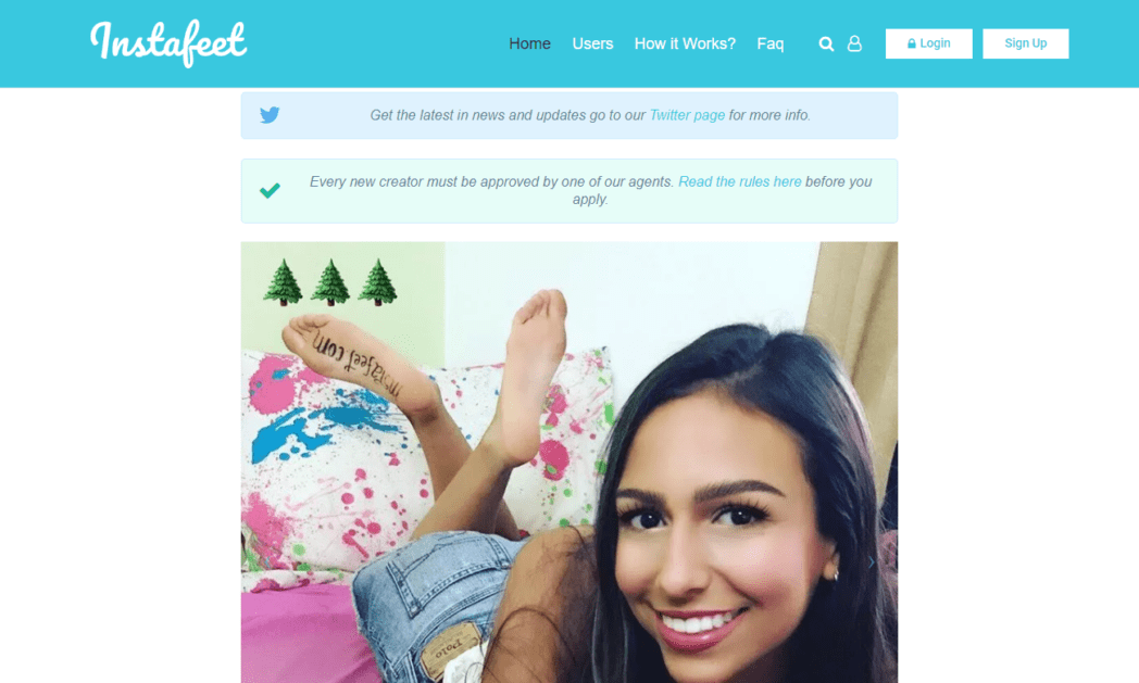 InstaFeet Homepage