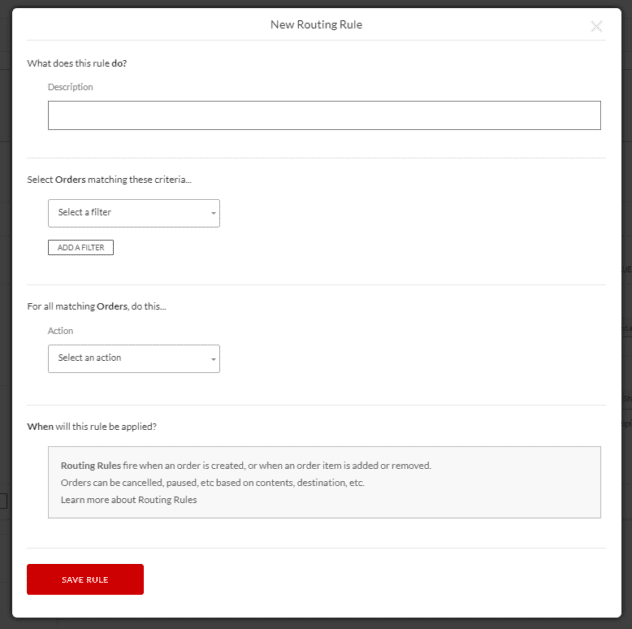 New Routing Rule app copy