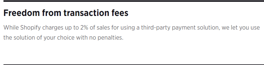 BigCommerce Transaction Fees