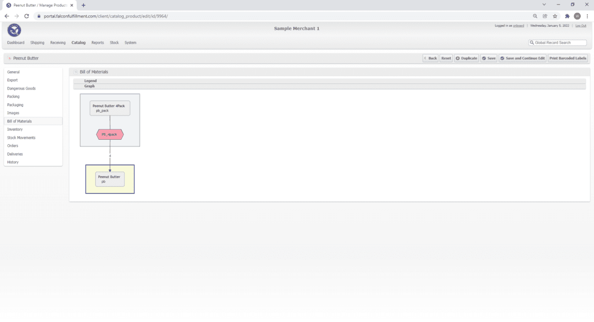 falcon fulfillment dashboard