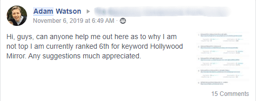 Adam Needing SEO Help