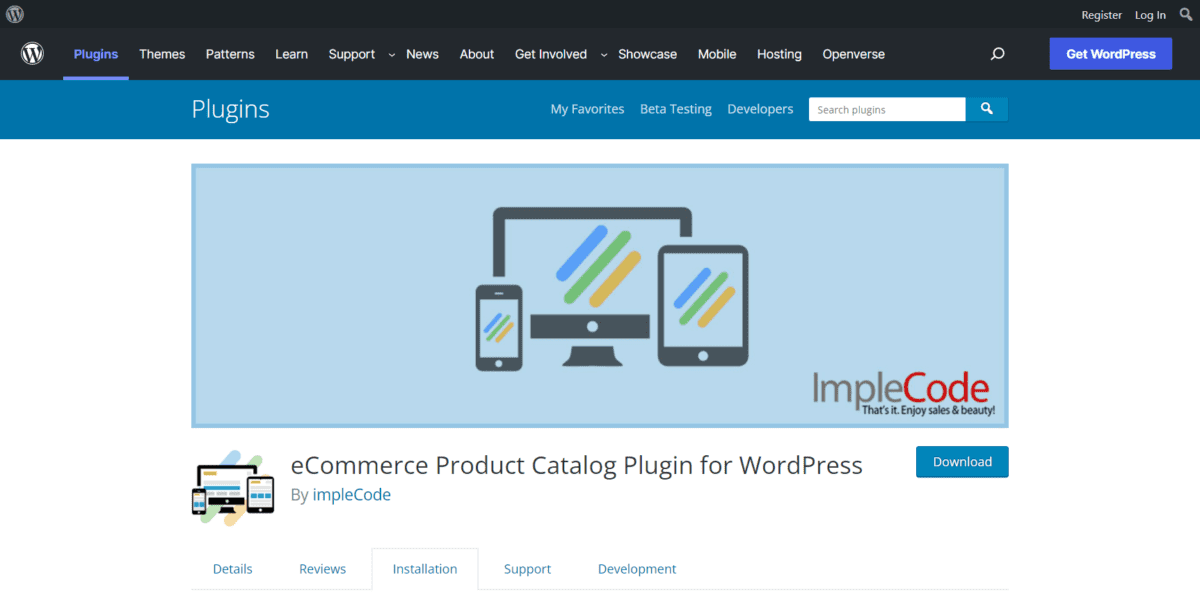 eCommerce Product Catalog