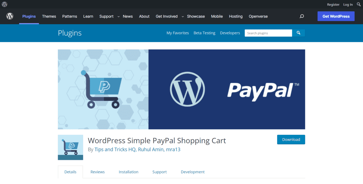 Carrito de compras sencillo de PayPal