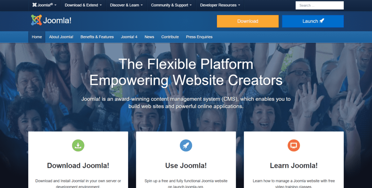 www.joomla.org Screenshot