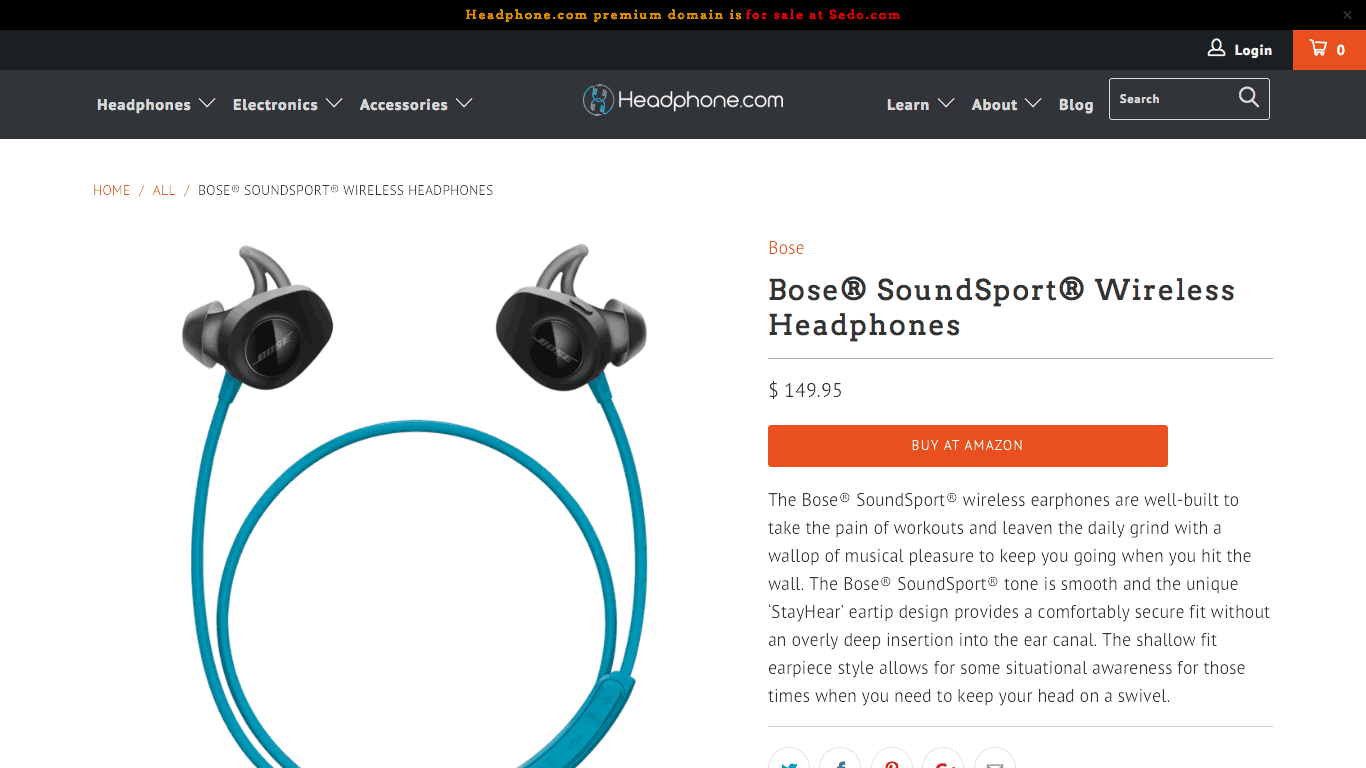 Les énormes images de produits de Headphone.com